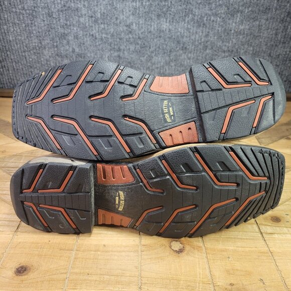 WIDE Irish Setter Men's 9.5 EE Marshall Leather Steel Toe Wellington Work Boots - Picture 8 of 12